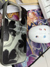 杜梵納 鏤空唯美玫瑰適用蘋果16promax手機殼女簡約iphone15pro電鍍?nèi)Σ抒y小眾14個性防摔13新款高級感 電鍍?nèi)Σ抒y黑-黑色水墨花 iPhone 16 pro 曬單實拍圖
