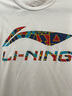 李寧短袖t恤男士情侶春夏新款時(shí)尚潮寬松體恤純棉半袖品牌運動(dòng)上衣女 標準白-彩標 L /175 曬單實(shí)拍圖