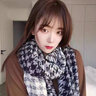 CinvaiKrose千鳥(niǎo)格圍巾女冬季2024新款高級感圍脖披肩生日禮物送女友老婆 CK圍巾-藏藍色【限定禮盒包裝】 曬單實(shí)拍圖
