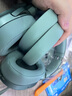 魔音王適用于sony索尼WH-H900N耳機罩耳套MDR-100ABN耳機套耳罩皮套海綿保護套頭梁護墊替換更換配件 100ABN/H900N【薄菏綠】耳套一對+拆機棒 曬單實(shí)拍圖