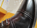 强人商务正装鞋男际华3515品质头层牛皮单皮鞋 15三接头皮鞋 黑色 41 实拍图