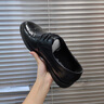 Leaveland楓葉男鞋夏季商務休閑鞋男新品軟底潮流休閑皮鞋上班正裝鞋婚鞋男 黑色【標準皮鞋碼】 41 曬單實拍圖
