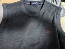 Navigare意大利小帆船親膚絨男士馬甲秋冬季可機洗保暖毛衣無(wú)袖針織衫背心 深灰 L /50 曬單實(shí)拍圖