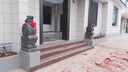 佳瑞園林門口 門墩一對(duì)石雕抱鼓石仿古青石貔貅石獅子抱鼓石一對(duì)石門檔枕 【B款】高1米單個(gè) 曬單實(shí)拍圖