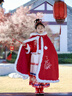 拜年服女童漢服2024新款披風(fēng)斗篷套裝兒童過(guò)年馬面裙新年衣服冬季 2812香檳色-裙子+上衣+披風(fēng)+毛領(lǐng) 130 曬單實(shí)拍圖