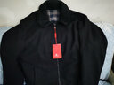 皮爾卡丹（pierre cardin）含山羊絨綿羊毛夾克衫秋冬季短款爸爸裝薄款毛呢外套男士大衣 黑色 含山羊絨款 L 175/92A 曬單實(shí)拍圖