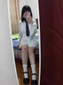 FSAT赫本風(fēng)小皮鞋女jk高跟英倫學(xué)院風(fēng)豬腰子鞋ita厚底瑪麗珍單鞋 亮光黑里 38 曬單實(shí)拍圖