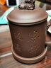 萬(wàn)壺園 茶杯宜興紫砂杯茶水分離杯功夫茶具杯帶過(guò)濾內(nèi)膽大容量泡茶器 寧?kù)o致遠(yuǎn)四件杯 500毫升 曬單實(shí)拍圖