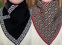 所續三角圍巾女圍脖新款時(shí)尚2024秋冬季護頸頸韓版防寒百搭脖套保暖 長(cháng)城黑+萬(wàn)福紅邊 曬單實(shí)拍圖
