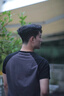 回力短袖t恤男夏季潮牌休閑男士熊貓?bào)w恤青少年ins潮流透氣純棉半截袖 白色(清新雅藍(lán)胸標(biāo)) L /175(建議120斤-140斤左右) 曬單實(shí)拍圖