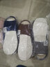 傲萬(wàn)家居家用拖鞋室內(nèi)棉麻布毛涼春秋冬男女情侶防滑軟底夏天亞麻四季 藏青色 40-41 曬單實(shí)拍圖