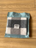 艾薇纯棉枕巾一个加大加厚学生儿童枕巾夹棉枕头巾 灰色格子 50*80cm 实拍图