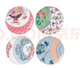 WEDGWOOD花間舞蝶20cm盤四件組骨瓷餐盤禮盒奢禮速達 花間舞蝶餐盤 4個 20cm 曬單實拍圖