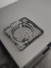 晶不凡 水晶玻璃烟灰缸时尚创意个性礼品大号定制烟灰缸客厅欧式烟缸 黑金款 15cm 实拍图