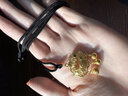 中國(guó)黃金（CHINA GOLD）足金長(zhǎng)命平安鎖福字吊墜女款黃金項(xiàng)鏈鈴鐺鎖包黑繩項(xiàng)鏈禮物送女友 如意平安鎖吊墜【默認(rèn)黑繩】約1.5g 曬單實(shí)拍圖