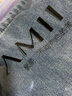 AMII2024冬新款復(fù)古休閑錐形褲加絨牛仔褲長(zhǎng)褲女皮牌裝飾顯瘦12344334 牛仔藍(lán) 160/68A/M 曬單實(shí)拍圖