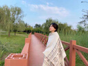Charm Kendo披肩女2025新款百搭圍巾女圍脖生日情人節(jié)禮物送女友老婆 米白色 曬單實(shí)拍圖