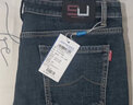 真維斯（Jeanswest）牛仔褲男春秋季商務(wù)休閑高端直筒修身男褲潮流新款彈力百搭褲子男 炭黑 31 碼(2尺4) 曬單實(shí)拍圖