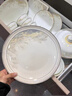 石茗堂品牌輕奢高級碗家用新款景德鎮(zhèn)餐具套裝碗碟套裝家用喬遷新居送禮 大好山河40件簡約配富貴煲 40件套 曬單實拍圖