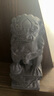 魯寨石業(yè)石獅子擺件看門石雕石頭青石小家用門前門口庭院原石雕刻整石雕刻 高20*10*8厘米一對(duì) 直頭獅子 曬單實(shí)拍圖