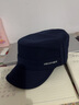 歌希尼爾男士鴨舌帽韓版秋冬百搭老年帽子男冬帽時(shí)尚百搭平頂帽女春秋戶(hù)外 藏青色 S 小碼適合55-57cm頭圍 曬單實(shí)拍圖