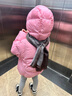馬·拉?。∕.Latin）/童裝兒童羽絨服冬新款女大童輕暖泡芙短款羽絨服 玫粉紅 130cm 曬單實拍圖