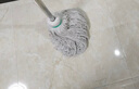 奕清良品手工老式棉線(xiàn)拖把長(cháng)柄傳統棉紗墩布頭擰水拖布酒店辦公室吸水拖把 手工綁線(xiàn)圓頭拖把【1桿2頭】 曬單實(shí)拍圖