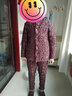 牧駝人中老年棉衣女式媽媽裝羊駝絨厚棉襖棉毛褲中老年棉服保暖套裝棉襖 霓虹節 2件套 XL（建議110-130斤) 曬單實(shí)拍圖