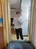 BORURZ秋冬季休閑褲男運動(dòng)寬松九分胖子顯瘦加肥加大碼束腳長(cháng)褲 黑色 XL適合(150-170)斤 曬單實(shí)拍圖