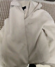Olrain歐芮兒麂皮絨連帽短外套女秋季新款休閑百搭寬松上衣防風(fēng) 奶油杏 S 曬單實(shí)拍圖