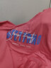 登森奧奧純棉t恤女2024春夏季新款寬松百搭顯示短袖女裝半袖上衣 玫紅色（字母） L 建議100-115斤 曬單實(shí)拍圖