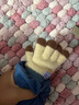 迪淑琪寶寶手套秋冬季幼兒兒童嬰兒女孩男孩保曖五指薄款卡通小童 小鱷魚(yú)五指（卡其）1-3歲 0-3歲 曬單實(shí)拍圖