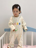 幼歌（YOUGE）嬰幼兒秋季新款卡通波點(diǎn)印花連體衣寬松柔軟親膚爬服潮 米白色 90cm 曬單實(shí)拍圖