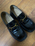 百丽乐福鞋女专柜同款黑色牛皮粗跟单鞋Z1R1DAA3 黑色 39 实拍图
