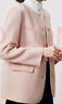 歐黎蔓高端雙面羊絨大衣女2023冬季新款中長(zhǎng)款小個(gè)子粉色羊毛毛呢外套OL 櫻花粉 165/88A/M 曬單實(shí)拍圖