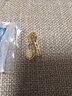 胖東來(lái)品質(zhì)扣頭鍍18k金扣頭【?！科桨部蹔A扣琥珀銀鍍銀扣子空托 大號(黃金色) 曬單實(shí)拍圖