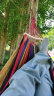 探险者（TAN XIAN ZHE）户外露营休闲加厚加宽帆布吊床 室内弯木防侧翻 红色双人月牙吊床 实拍图