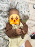 迷你木木屋兒童長(cháng)袖T恤春秋款男女童純棉舒適可愛(ài)內搭上衣 泡泡熊 100 曬單實(shí)拍圖