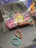明夫人韓版糖果色發(fā)圈發(fā)飾網(wǎng)紅女孩扎頭發(fā)甜美皮筋女式頭繩 糖果色波浪紋皮筋50根 曬單實(shí)拍圖