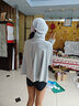CANTORP肯拓普 防曬衣女士夏季運(yùn)動(dòng)輕薄冰絲涼感防紫外線連帽皮膚衣外套 K422858012【冰河灰】 M 曬單實(shí)拍圖
