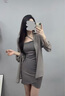 雪妃藍琪吊帶連衣裙新款2025夏季女裝氣質(zhì)高級感甜辣風(fēng)遮肉顯瘦小個子裙子 灰色開衫+灰色裙子 M 【80-100斤】 曬單實拍圖