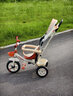 鳳凰（Phoenix）兒童三輪車(chē)遛娃神器1-3-6歲大號嬰兒男女手推車(chē)寶寶腳踏車(chē)自行車(chē) 大眼貓車(chē)棚-大推手-鈦空輪 曬單實(shí)拍圖
