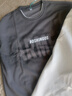 頭號青年長(cháng)袖T恤男秋冬季潮流寬松加大碼休閑套頭打底圓領(lǐng)衛衣男 灰 4XL 曬單實(shí)拍圖