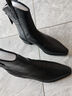 森達時(shí)裝靴女子年氣質(zhì)尖頭粗跟休閑短靴ZTE13DZ4 黑色 36 曬單實(shí)拍圖