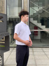 海瀾之家（HLA）短袖襯衫男裝25春夏季新款輕商務(wù)衫及系列吸濕排汗上衣服男士襯衣 漂白01 40 /175推薦68~74kg 曬單實(shí)拍圖