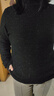 恒源祥100%羊毛衫女秋冬半高領(lǐng)薄款女士毛衣針織打底衫 黑色 165/88A  曬單實(shí)拍圖