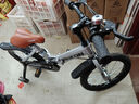飛鴿（FLYING PIGEON）兒童折疊自行車(chē)兒童自行車(chē)3-6歲小孩自行車(chē)單車(chē)兒童單車(chē) 標配銀|輻條輪|普通前叉 16寸【適合身高105-140cm】 曬單實(shí)拍圖