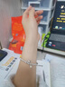 中國黃金（CHINA GOLD）銀手鏈女士S99足銀兩世歡手鏈串珠七夕情人節(jié)禮物送老婆長輩媽媽 足銀兩世歡手鏈約11g*真愛禮盒 曬單實拍圖