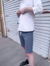 啄木鳥（TUCANO）七分袖襯衫男夏季薄款透氣外穿外套男中國風(fēng)寬松休閑上衣服男 灰色 XL 【建議120-135斤】 曬單實拍圖