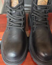海瀾之家男鞋春季2026新款馬丁靴男高幫男士馬丁靴增高加絨加厚棉鞋靴子男 紅棕 41 曬單實(shí)拍圖